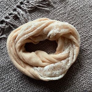 NEW Blush Scarf with Lace
